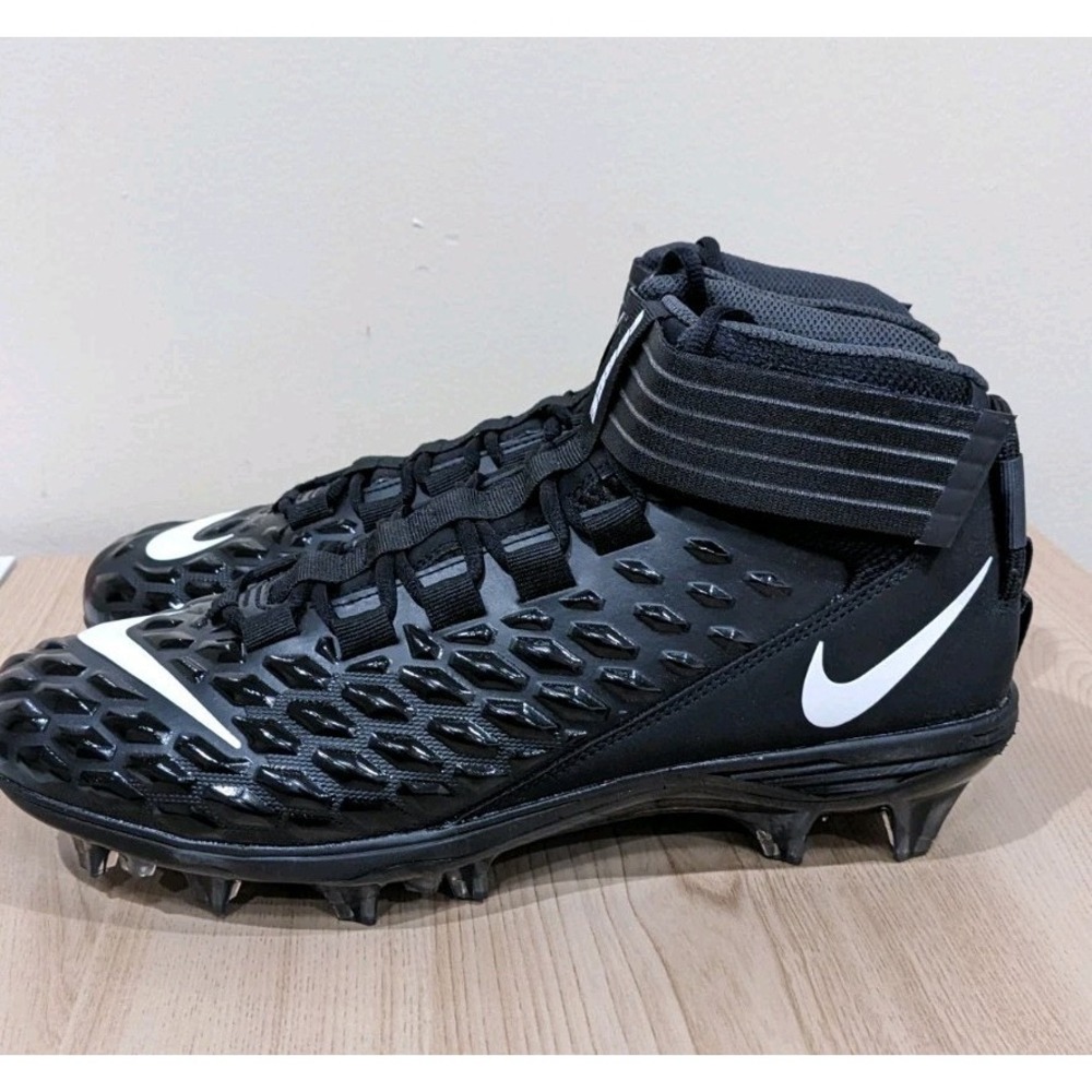 Nike Force Savage Pro 2 Football Cleats Men's Size 10.5 Black AH4000-002 NWT - Picture 2 of 7